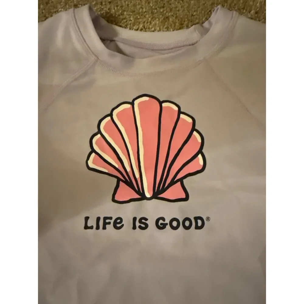 LIFE IS GOOD - NEW- swim shirt, rash guard, UPF 50